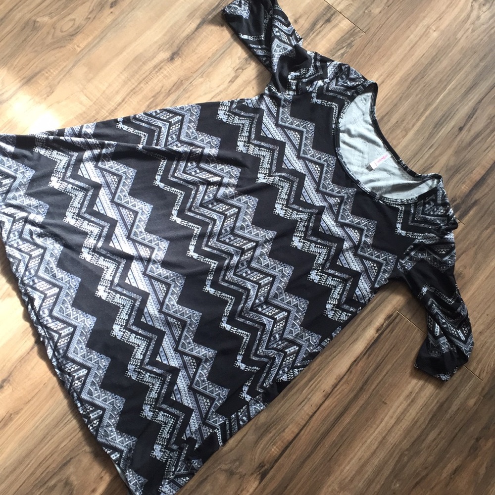 Sweet blouse long short dress